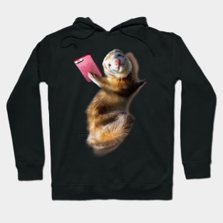 Smiling Ferret Selfie Funny Hoodie